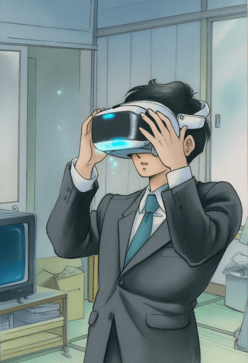 Preview of an anime-inspired visual novel scene for Infinite Realms